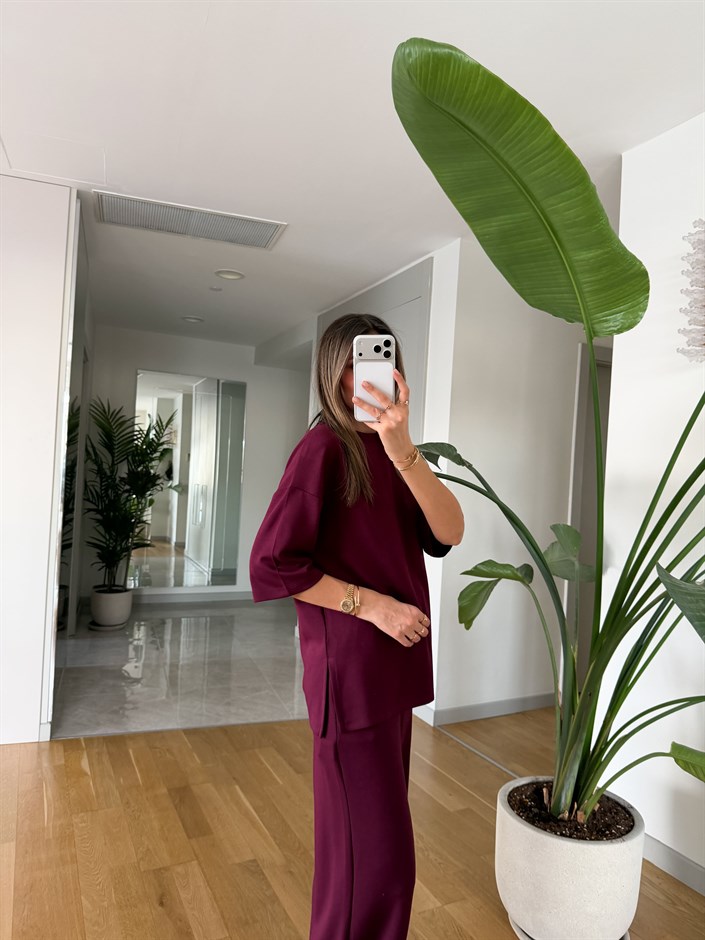 Frieda Modal Takım -  Mürdüm