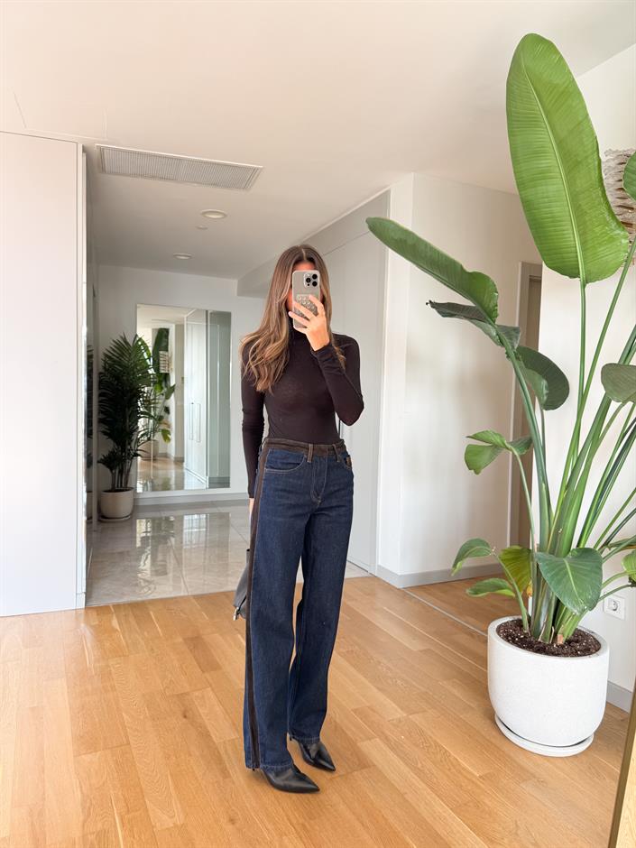 Greta Süet Detaylı Jean