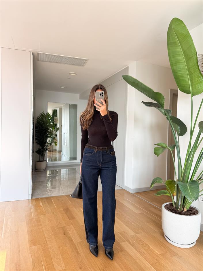 Greta Süet Detaylı Jean