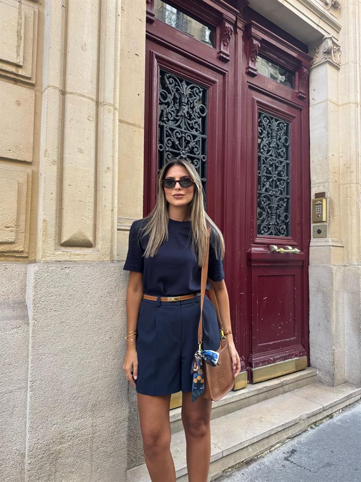 Hailey Şehir Boy Şort - Lacivert