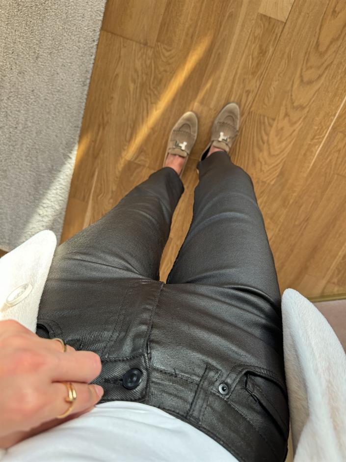Haki Boyfit Kaplama Jean