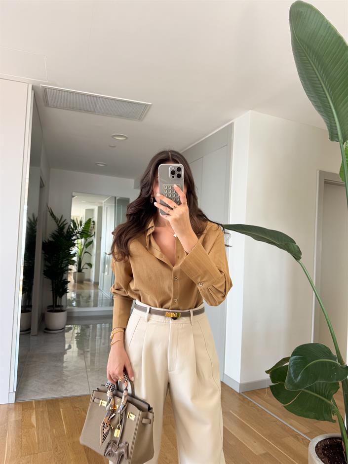 Hardal Rengi Gömlek