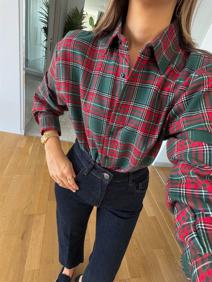 Harry Kırmızı Yeşil Oduncu Gömlek