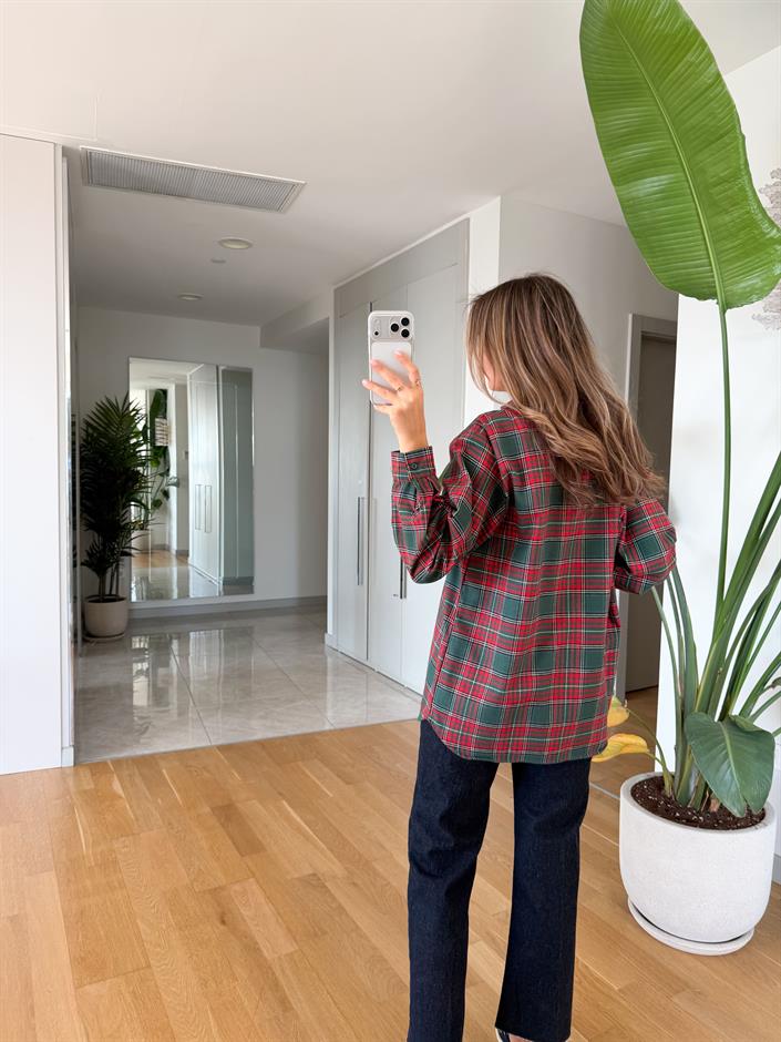 Harry Kırmızı Yeşil Oduncu Gömlek