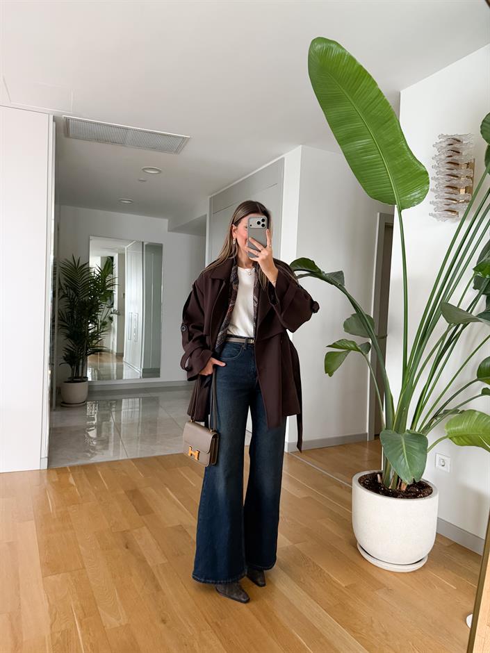 Henry Geniş Paça Tintli Pantolon - Lacivert