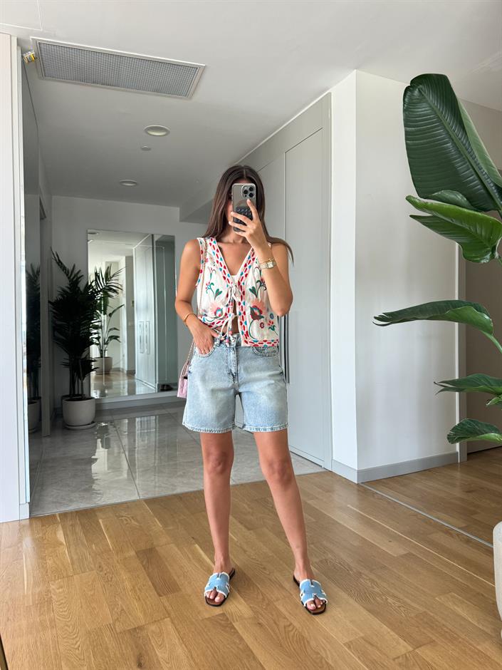 Hily Mom Denim Şort