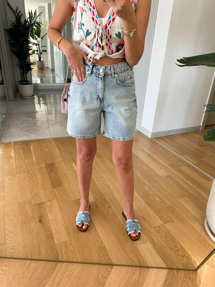 Hily Mom Denim Şort