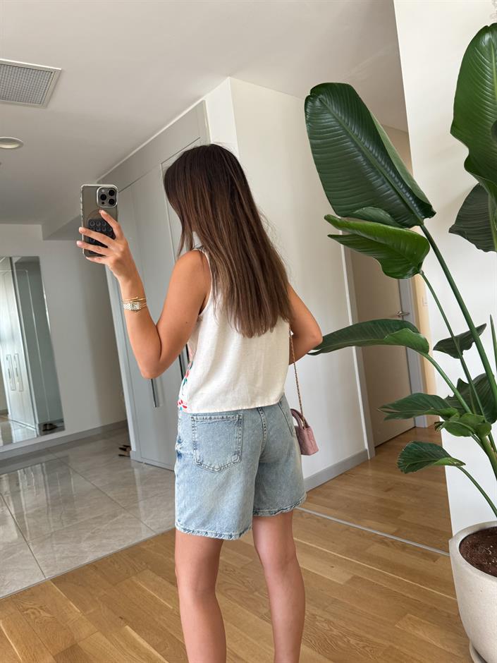 Hily Mom Denim Şort