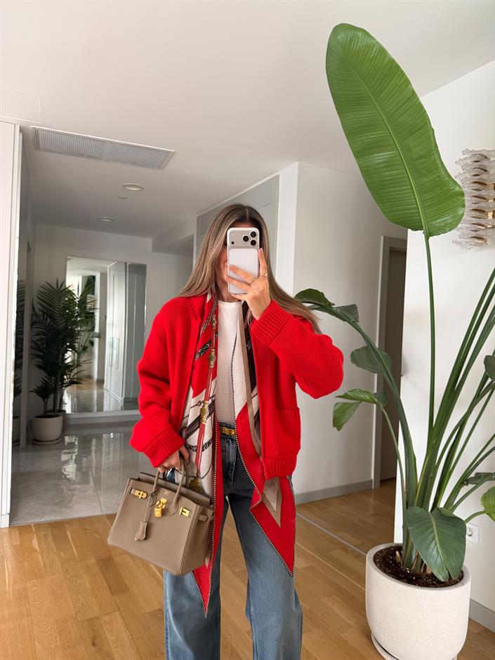 Hm Fermuarlı Cepli Hırka