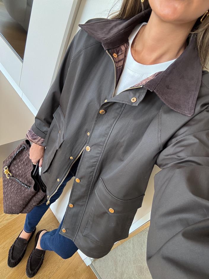 İçi Kareli Parka 