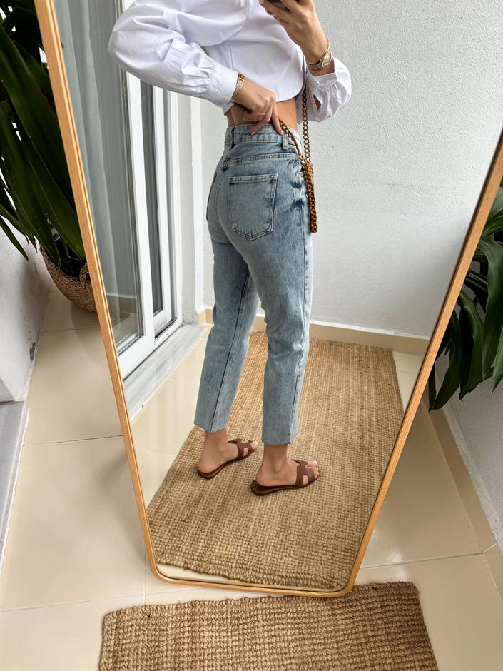 Jane Boyfit Jean-Açık Mavi