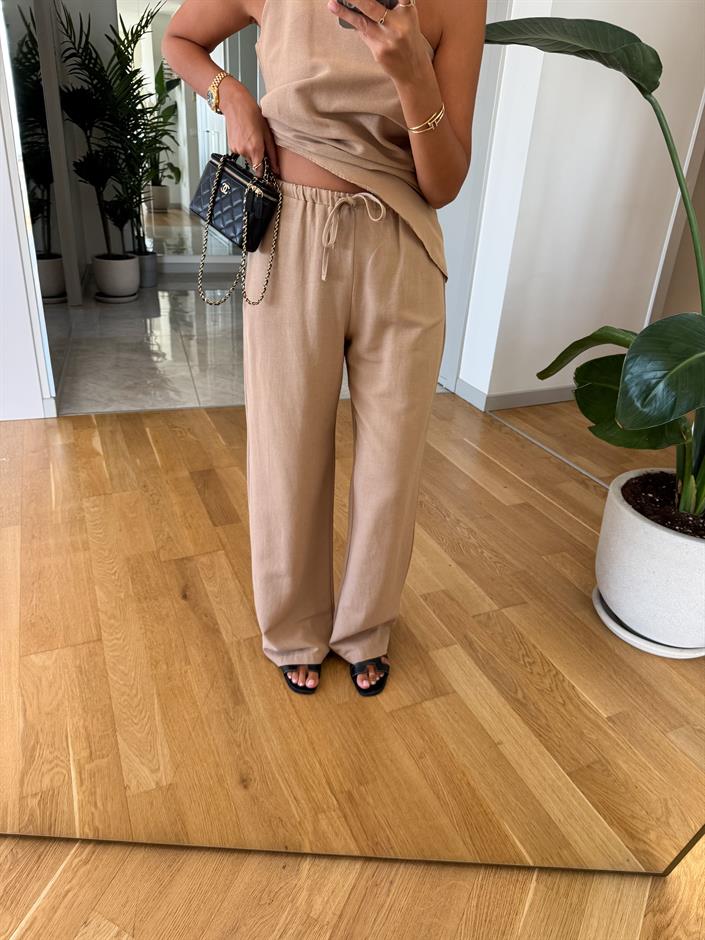 Judy Bluz Pantolon Takım - Vizon