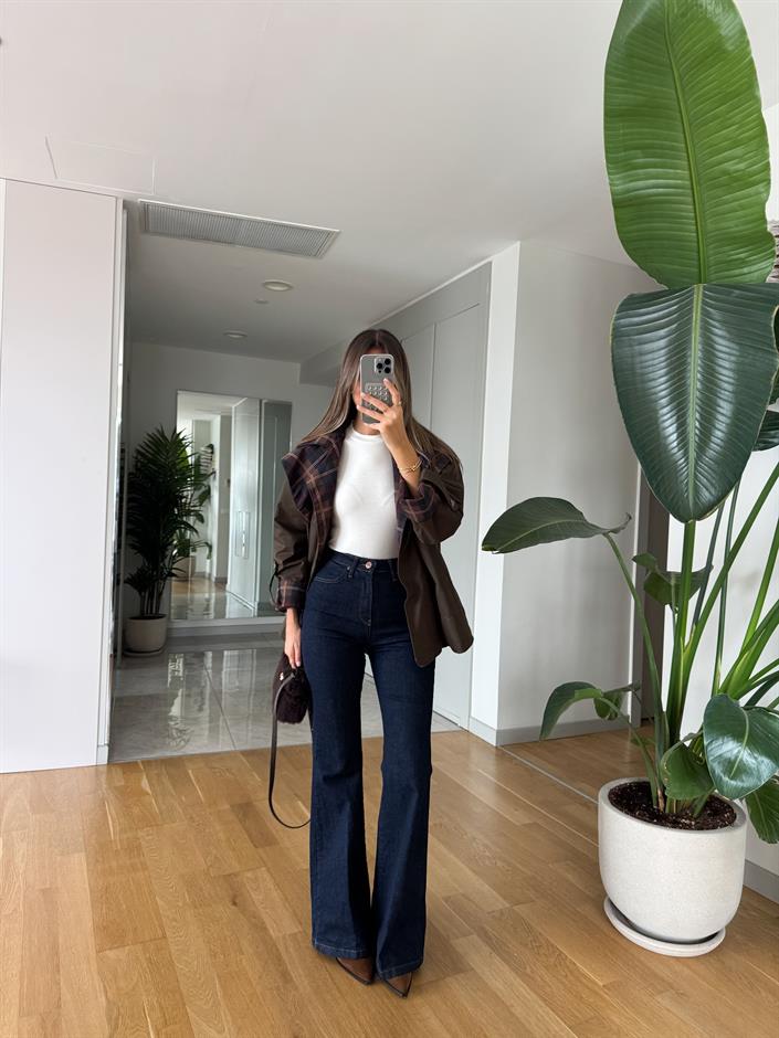 Keith İspanyol Paça Jean - Lacivert