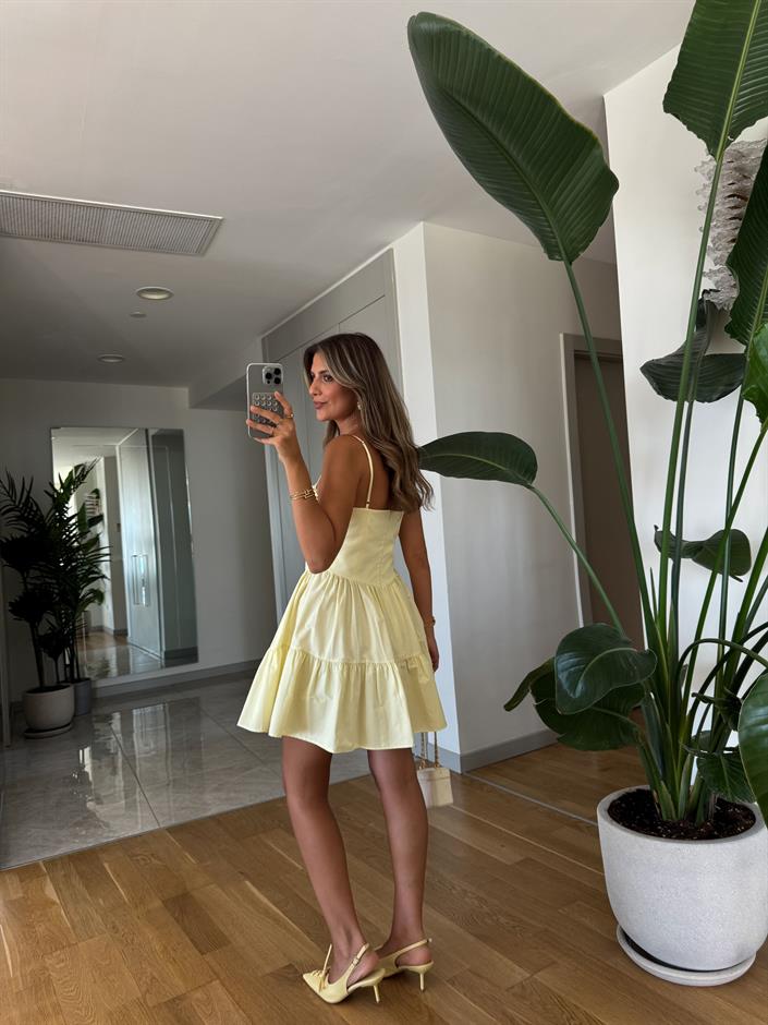 Laura Mini Elbise - Sarı