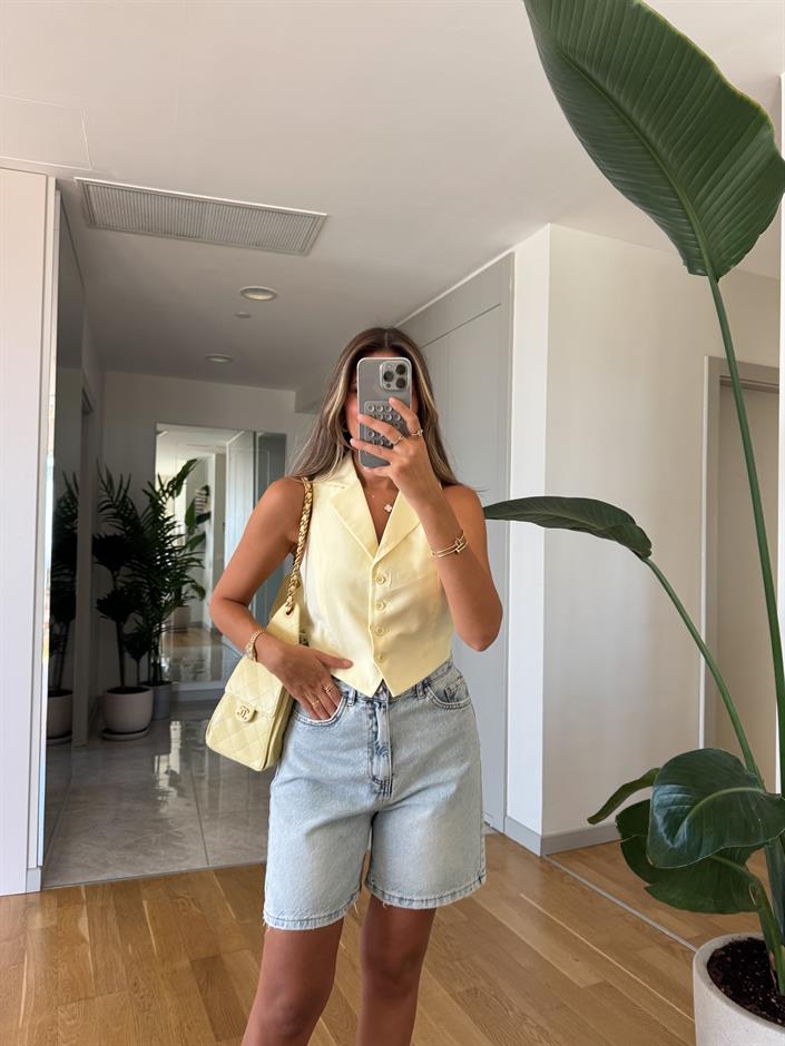 Lexi Denim Şort - Açık Mavi