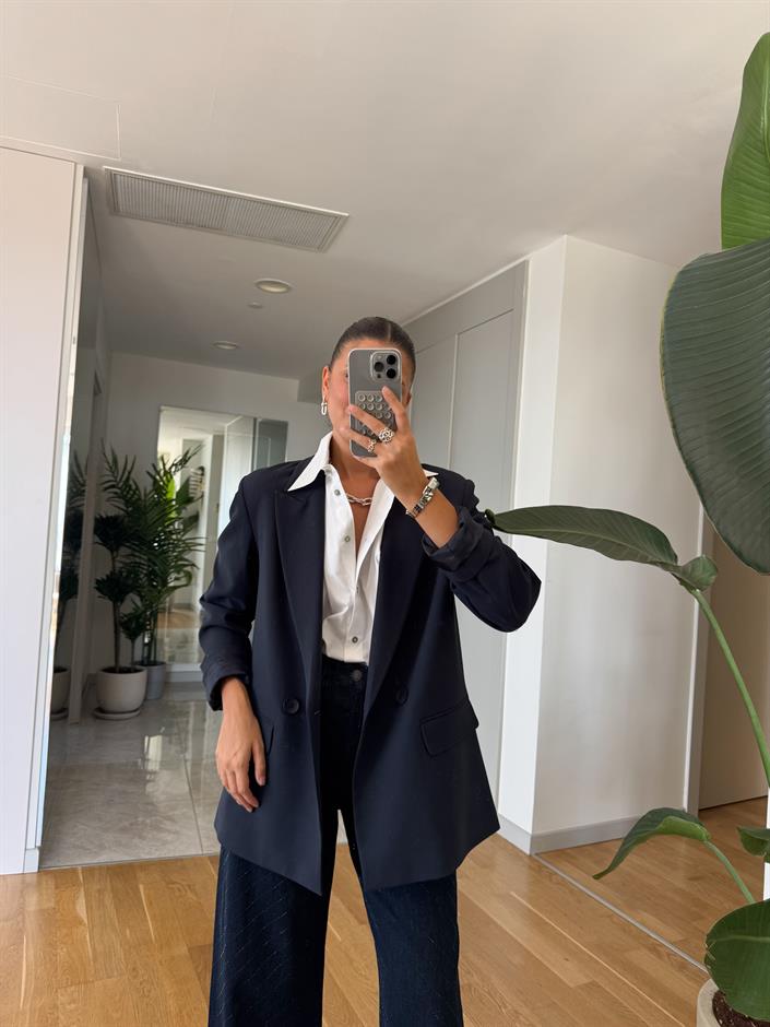 Lucca Premium Blazer Ceket - Lacivert