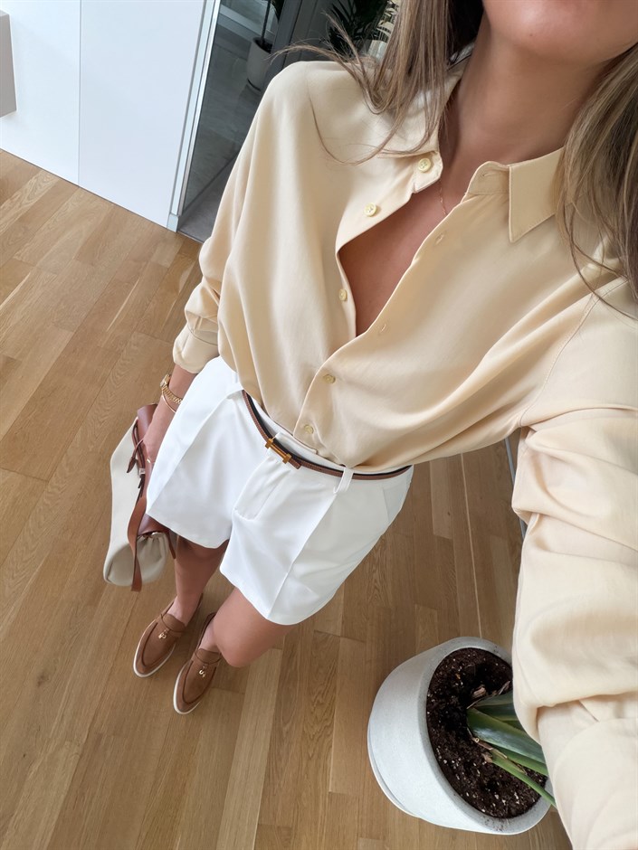 Lyocell Premium Gömlek - Sarı