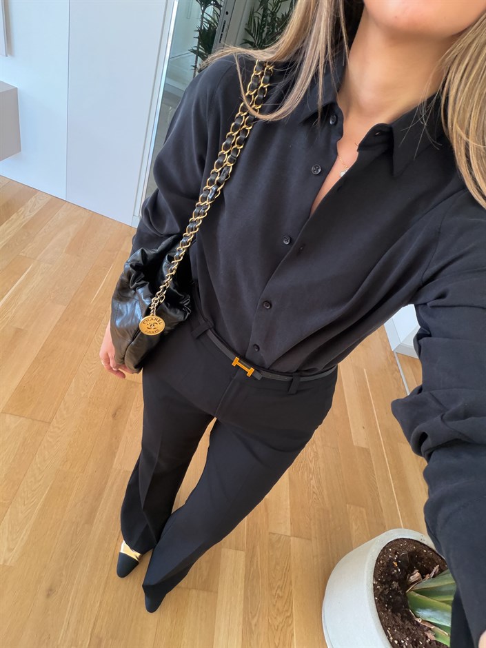 Lyocell Premium Gömlek - Siyah