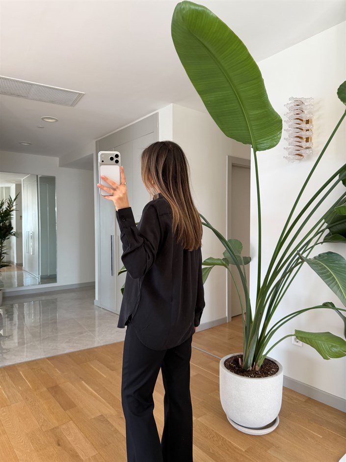 Lyocell Premium Gömlek - Siyah