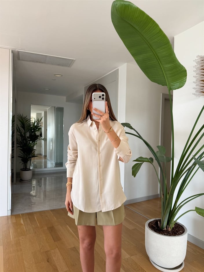 Lyocell Premium Gömlek - Taş