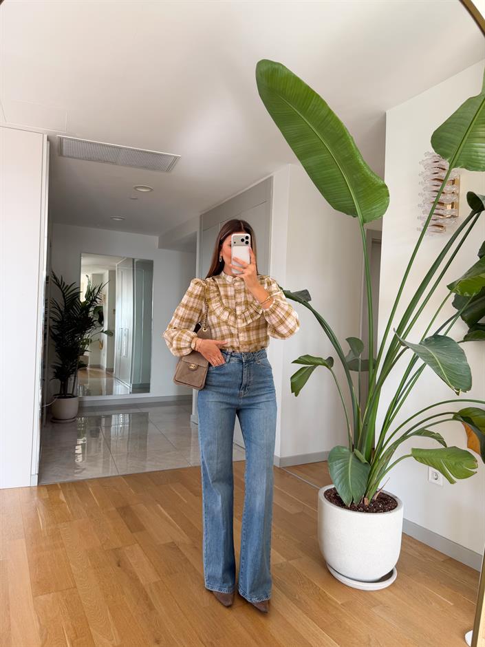 Mandy Yüksek Bel Jean - Açık Mavi