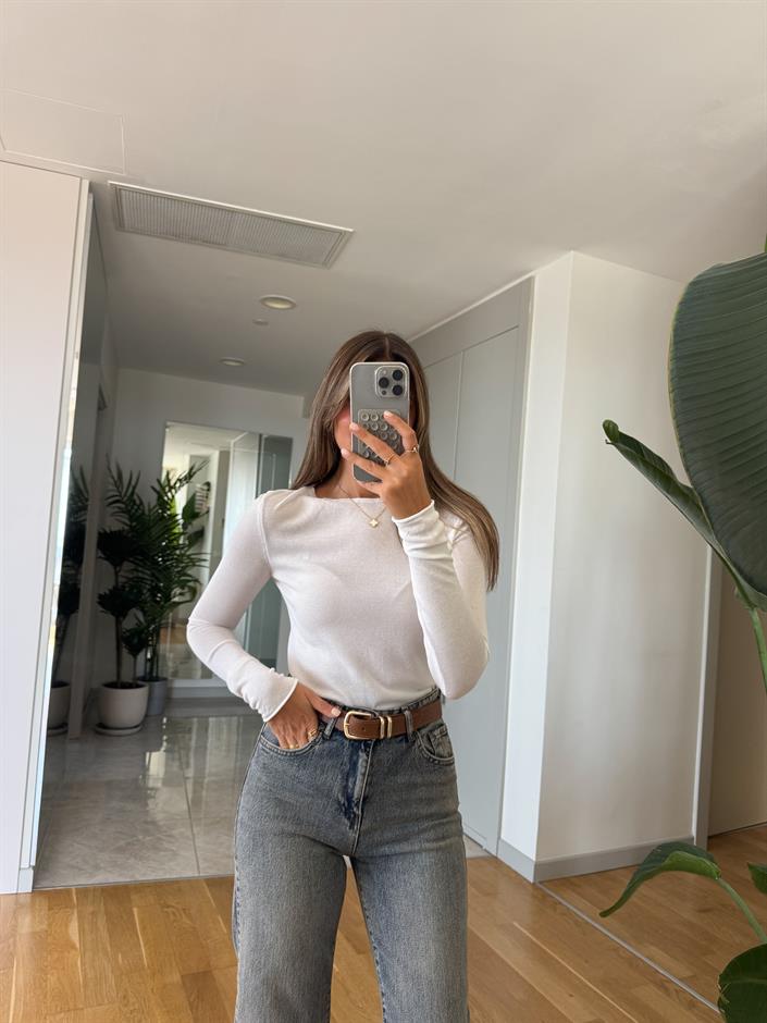 Margox Merserize İnce Triko Ekru
