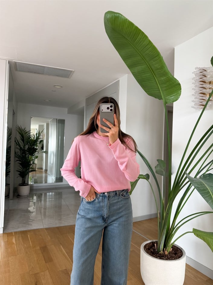 Massi Bisiklet Yaka Triko - Pembe