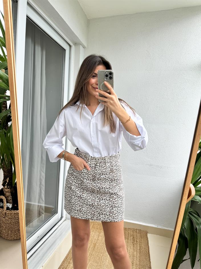 Massi Poplin Gömlek-Beyaz