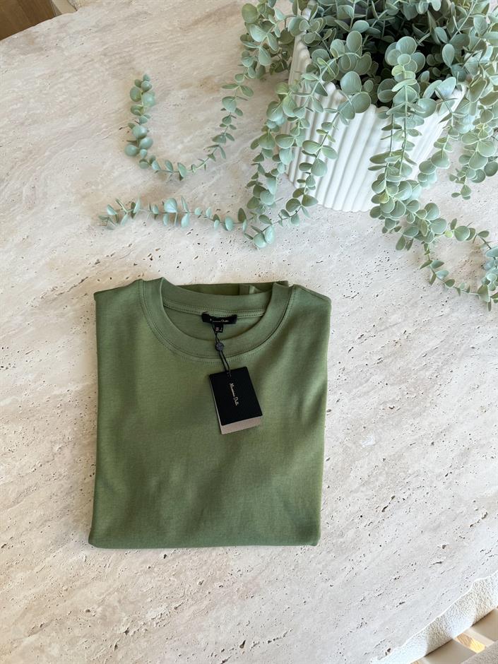 Massimo Bisiklet Yaka Tişört-Haki