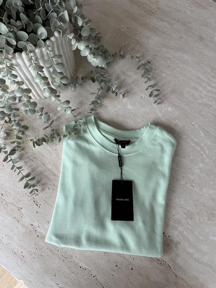Massimo Bisiklet Yaka Tişört - Mint
