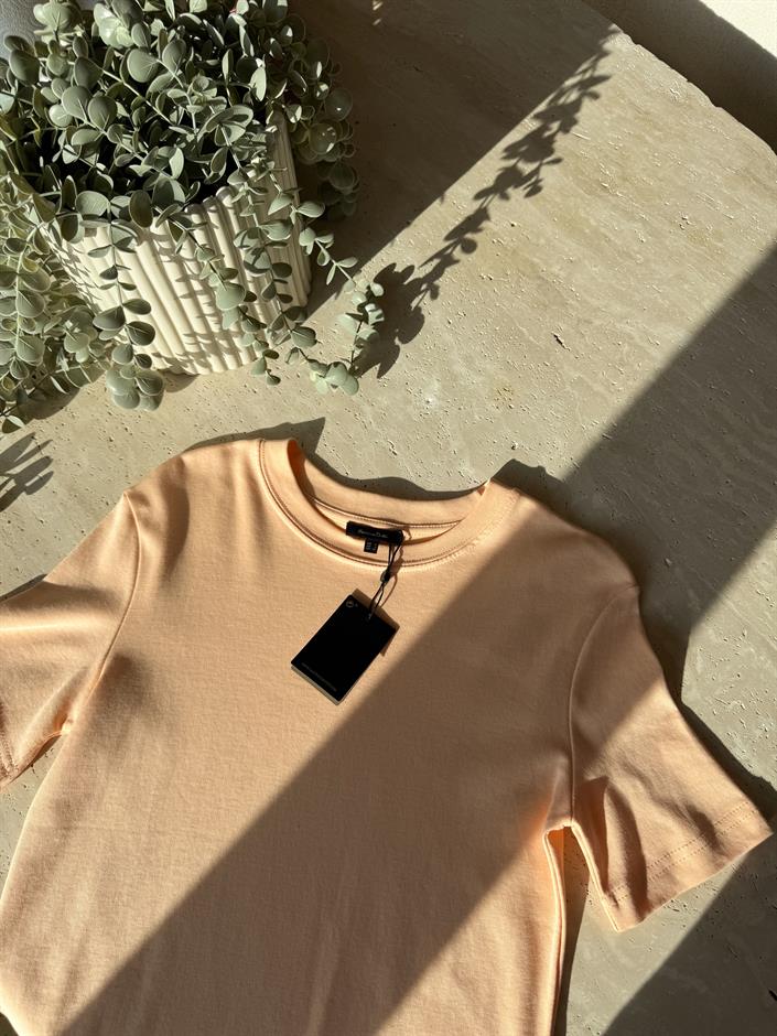 Massimo Bisiklet Yaka Tişört-Yavruağzı