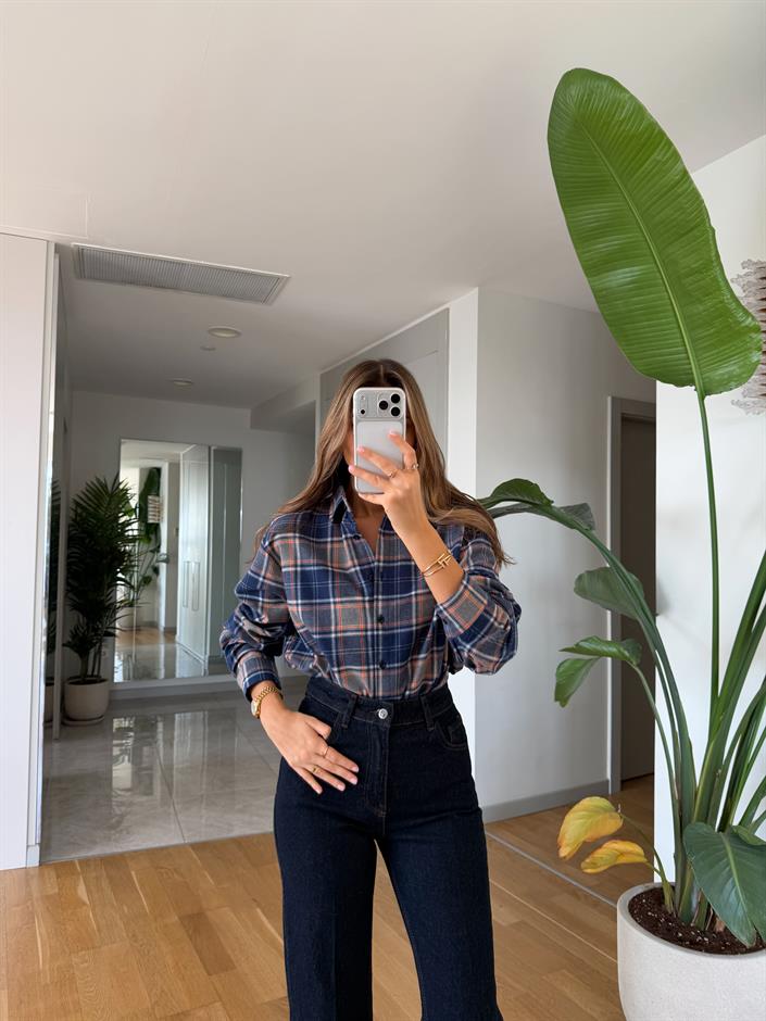 Mia Ekose Desenli Oduncu Gömlek