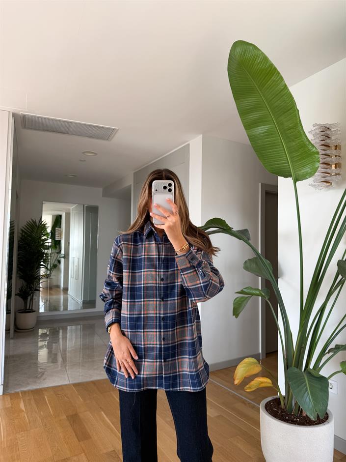 Mia Ekose Desenli Oduncu Gömlek