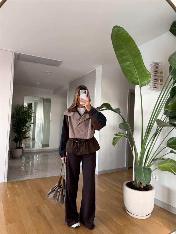 Mila Garnili Tasarım Takım - Bej