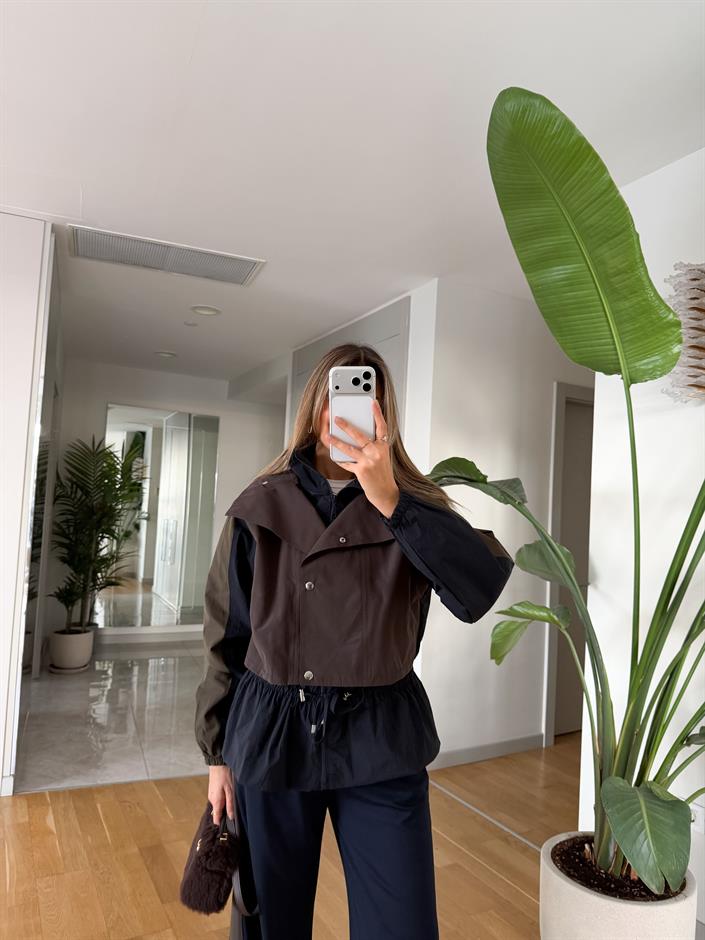 Mila Garnili Tasarım Takım - Kahve