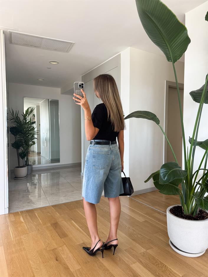 Mng Şehir Boy Denim Şort
