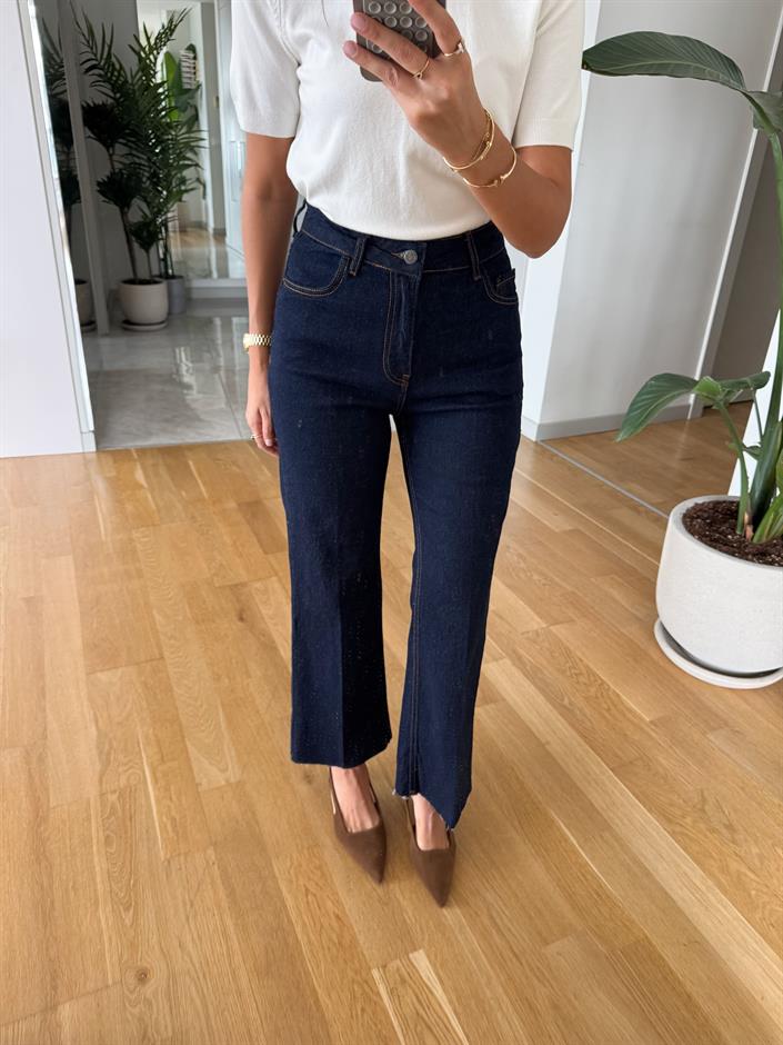 Mona Flare Jean - Lacivert