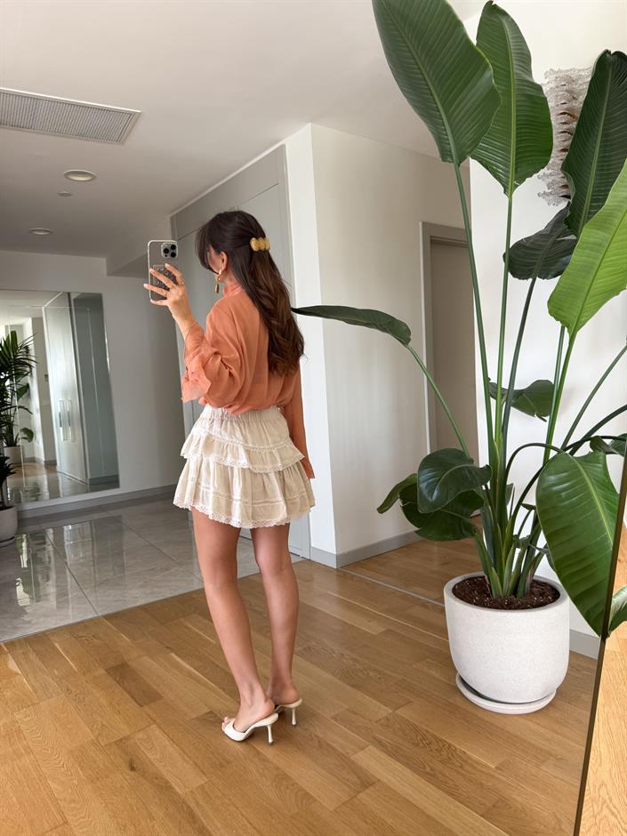 Mona Kat Kat Mini Etek-Bej