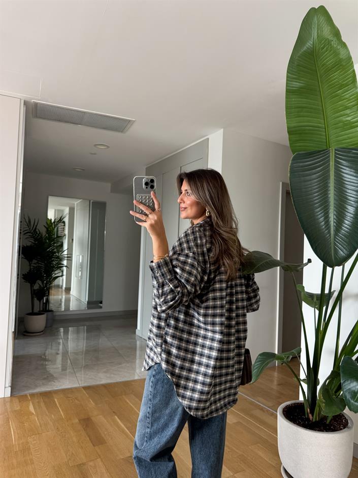 Nouns Kareli Gömlek - Siyah