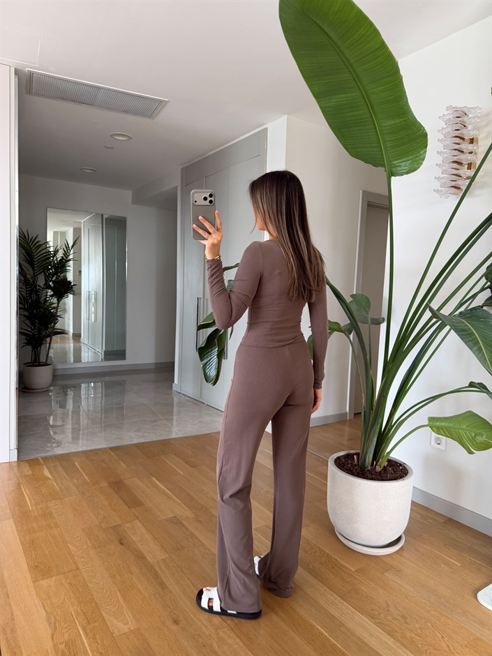 Oys Fitilli Basic Takım - Kahve