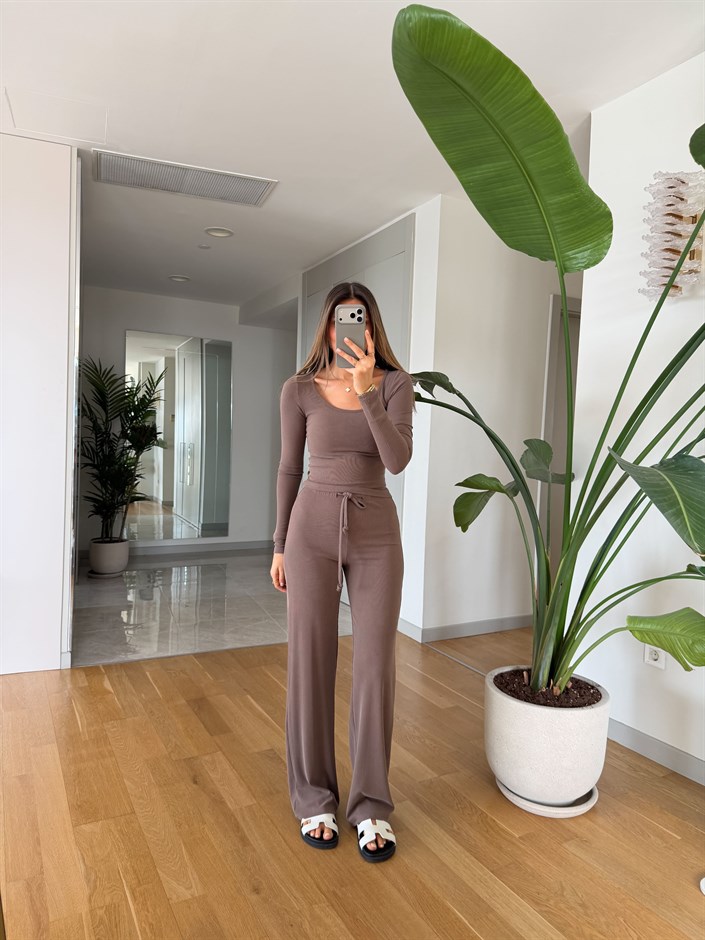 Oys Fitilli Basic Takım - Kahve