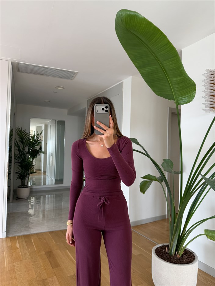 Oys Fitilli Basic Takım - Mürdüm