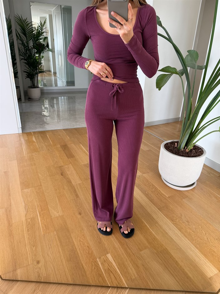 Oys Fitilli Basic Takım - Mürdüm