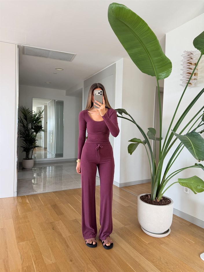 Oys Fitilli Basic Takım - Mürdüm