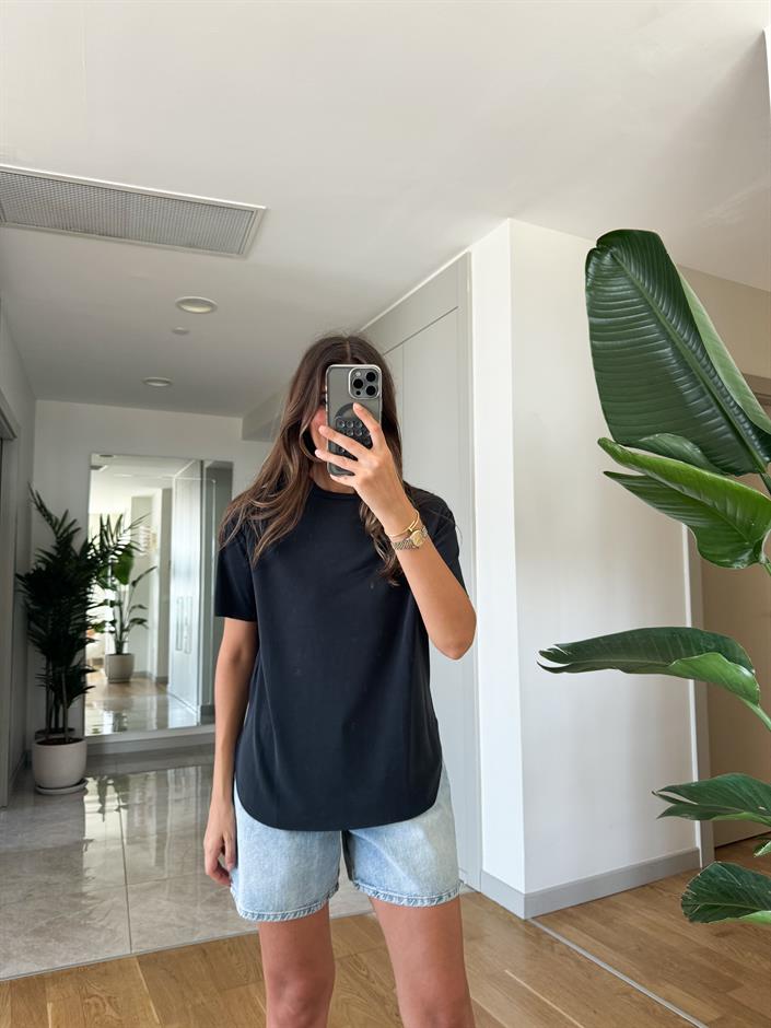 OYS Modal Koyu Antrasit Tişört