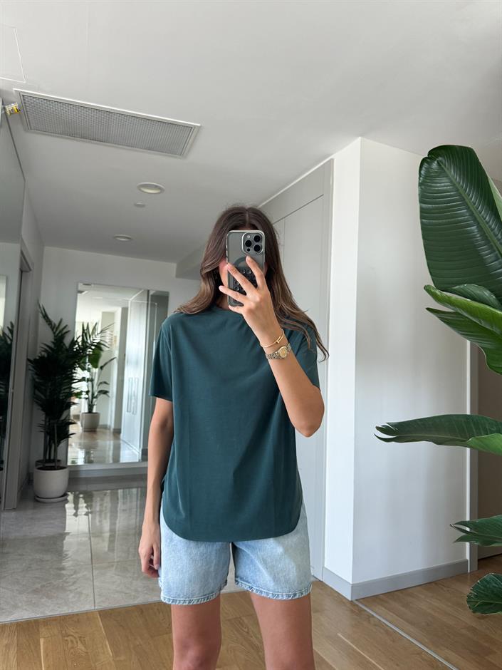 Oys Modal Tişört-Petrol Yeşili