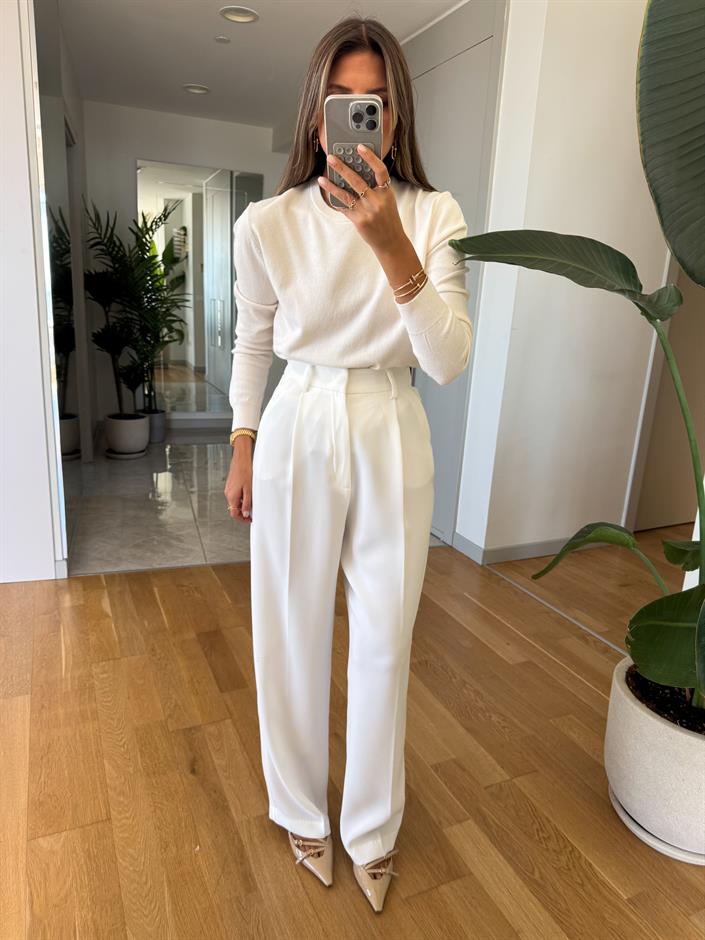 Palazzo Pantolon - Ekru