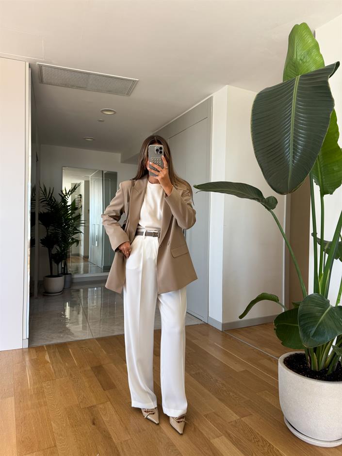 Palazzo Pantolon - Ekru