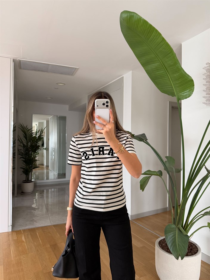 Paris Baskılı T-shirt