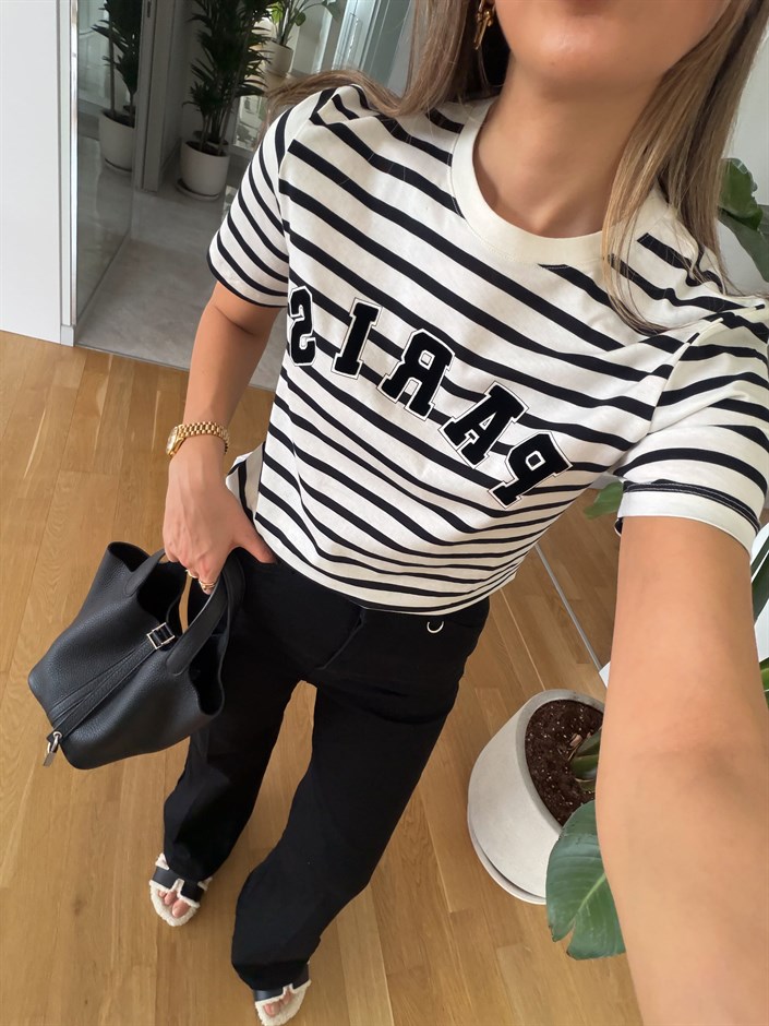 Paris Baskılı T-shirt